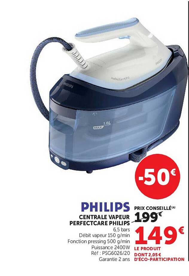 PHILIPS CENTRALE VAPEUR PERFECTCARE PHILIPS