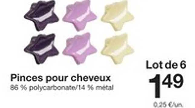 Pinces pour cheveux