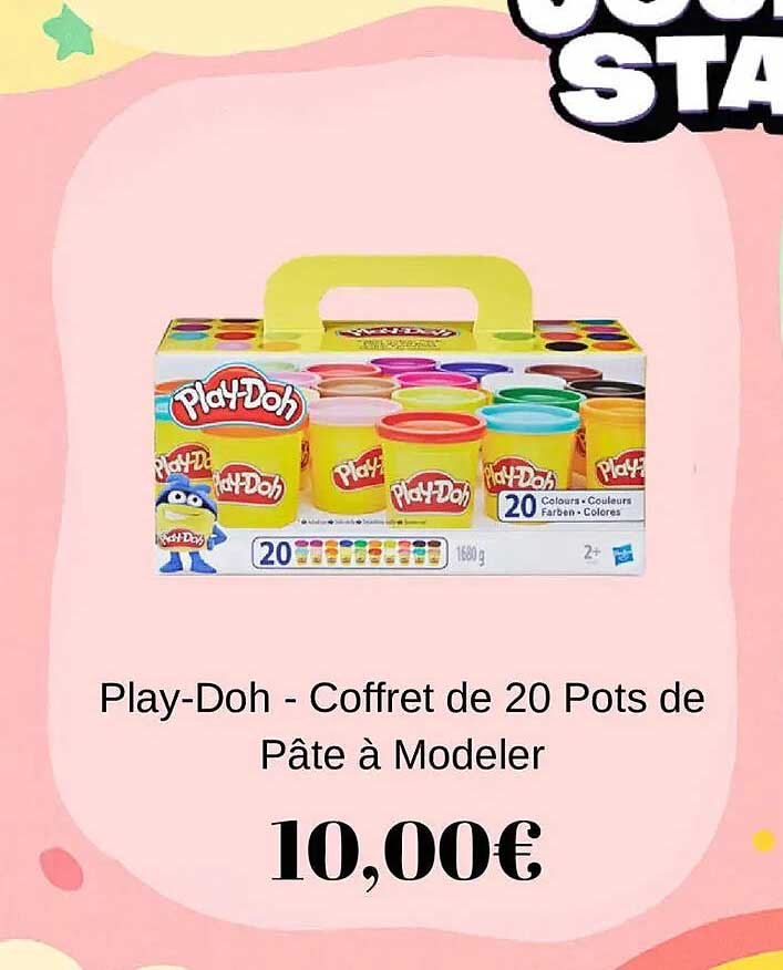 Play-Doh - Coffret de 20 Pots de Pâte à Modeler