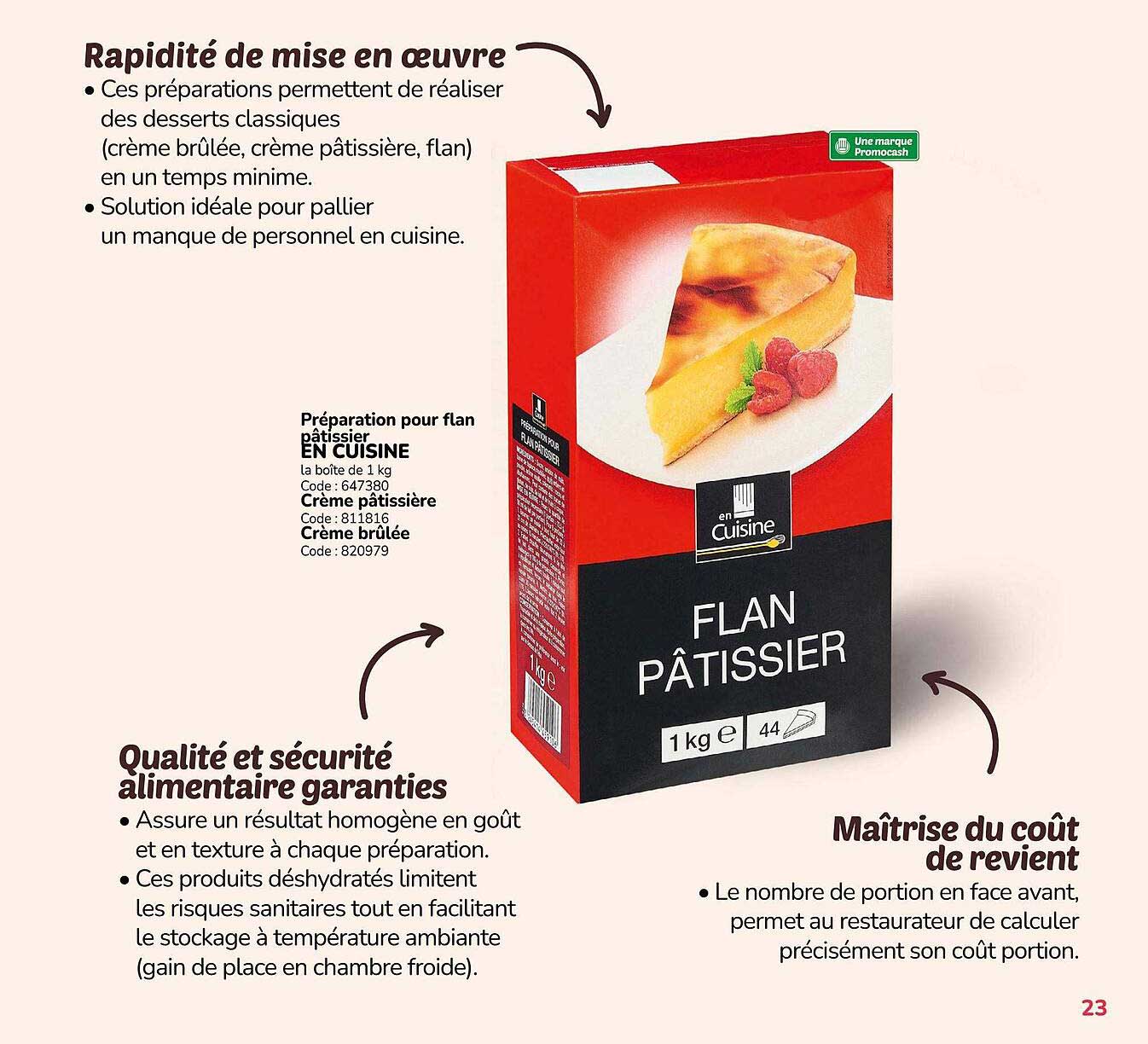 Préparation pour flan pâtissier EN CUISINE