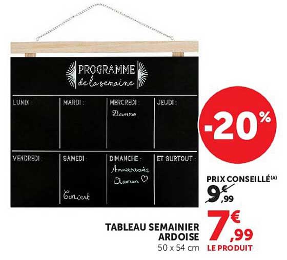 PROGRAMME de la semaine