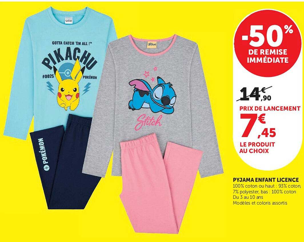 PYJAMA ENFANT LICENCE