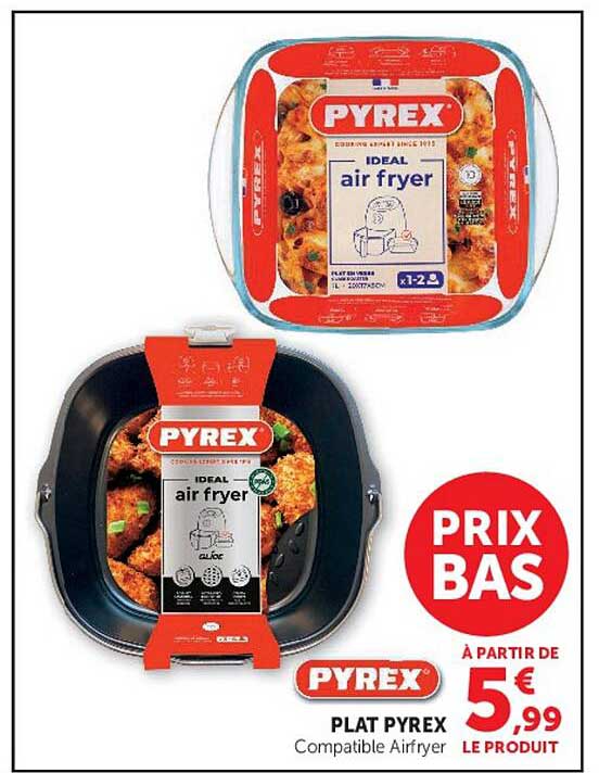PYREX PLAT PYREX Compatible Airfryer