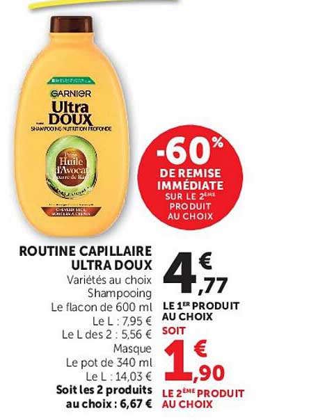 ROUTINE CAPILLAIRE ULTRA DOUX