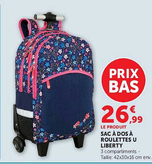SAC À DOS À ROULETTES U LIBERTY