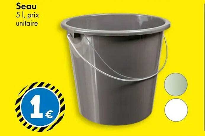 Seau 5 l, prix unitaire