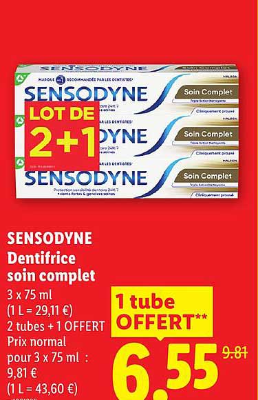 SENSODYNE Dentifrice soin complet