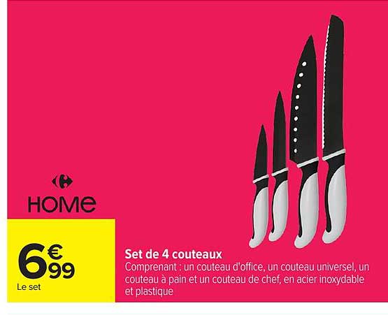 Set de 4 couteaux