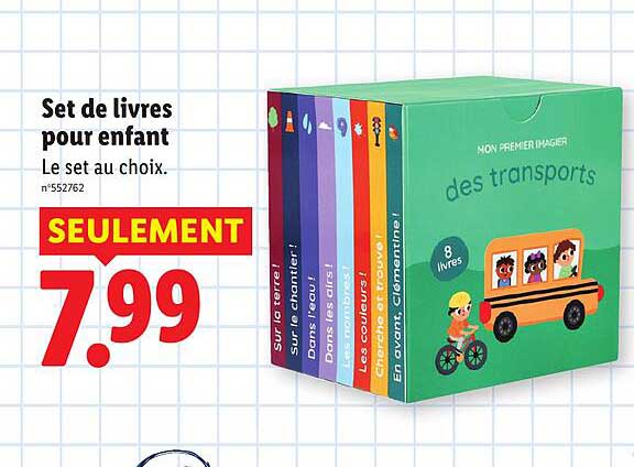 Set de livres pour enfant