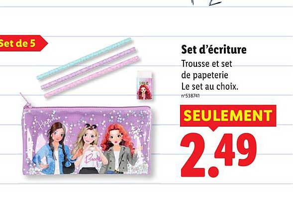 Set d'écriture