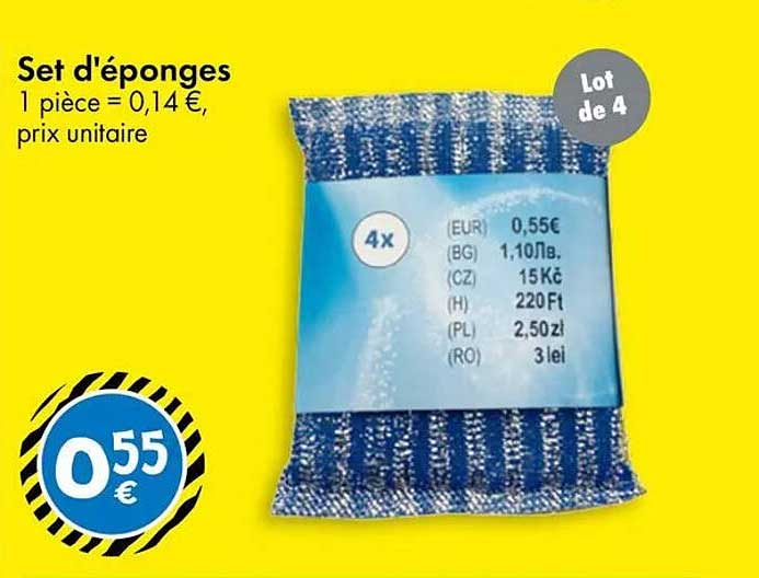 Set d'éponges