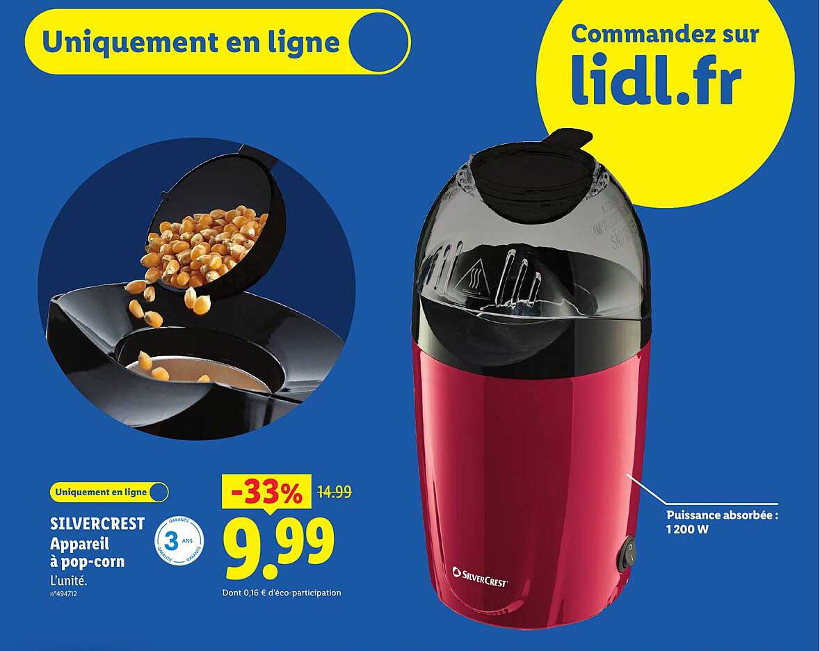 SILVERCREST Appareil à pop-corn