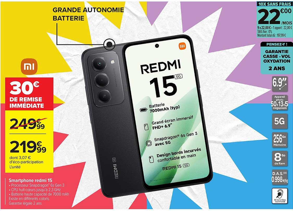 Smartphone redmi 15