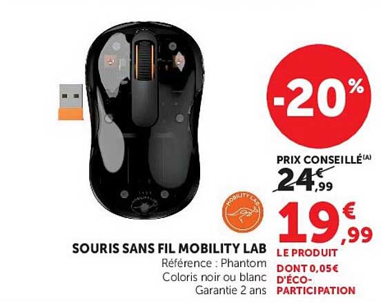 SOURIS SANS FIL MOBILITY LAB