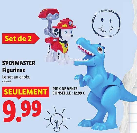 SPINMASTER Figurines Le set au choix.