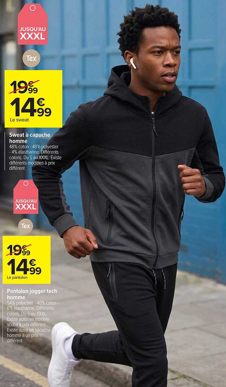 Sweat à capuche homme