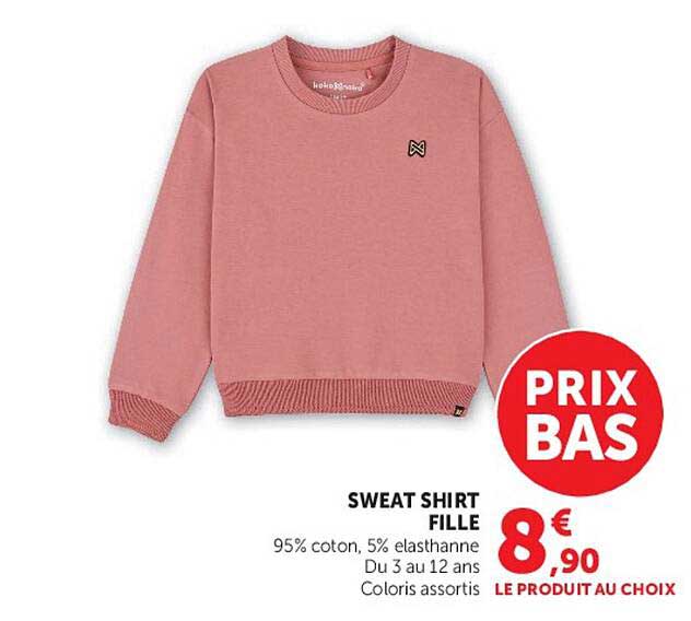 SWEAT SHIRT FILLE