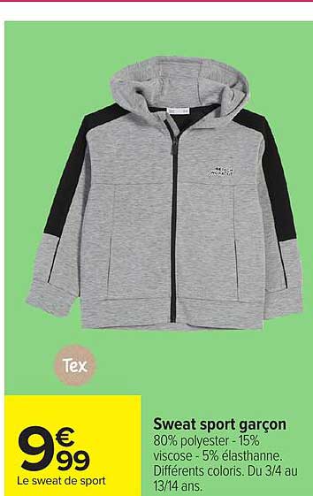 Sweat sport garçon