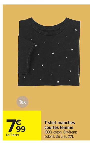 T-shirt manches courtes femme
