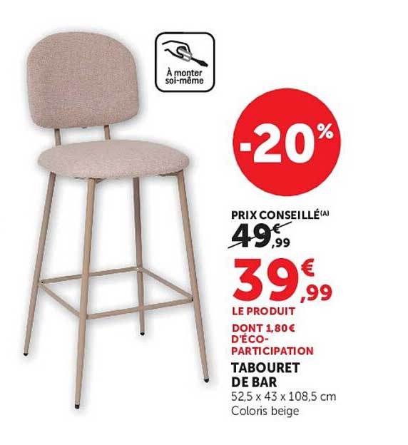 TABOURET DE BAR
