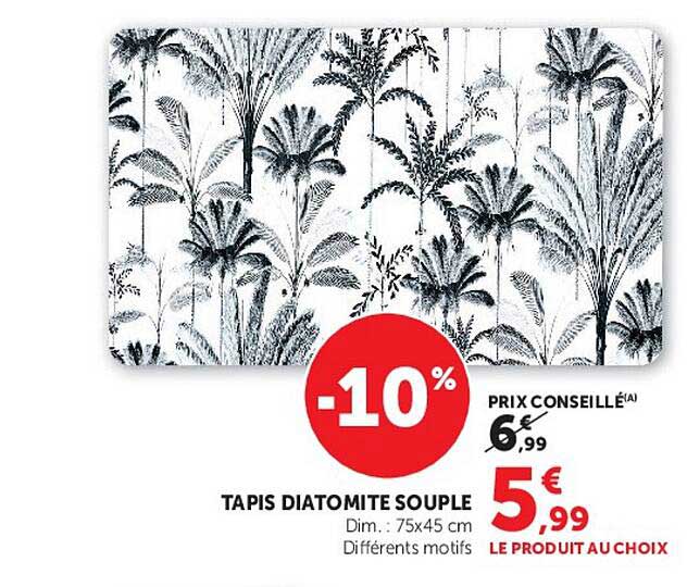 TAPIS DIATOMITE SOUPLE