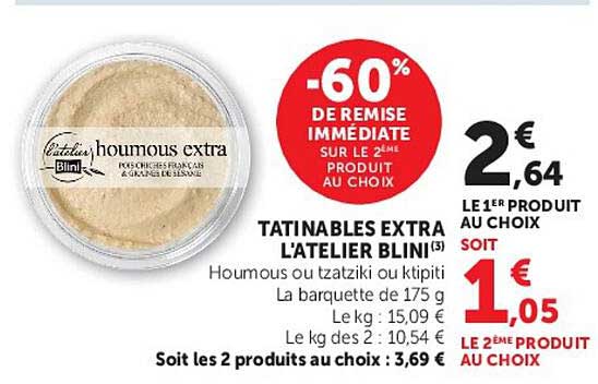 Tatinables extra l'atelier blini