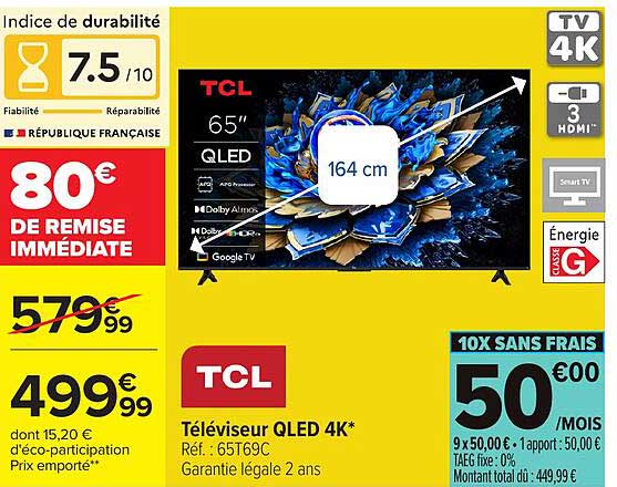 Téléviseur QLED 4K*
