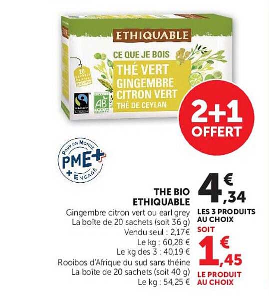 THÉ BIO ETHIQUABLE