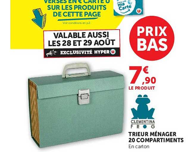 TRIEUR MÉNAGER 20 COMPARTIMENTS