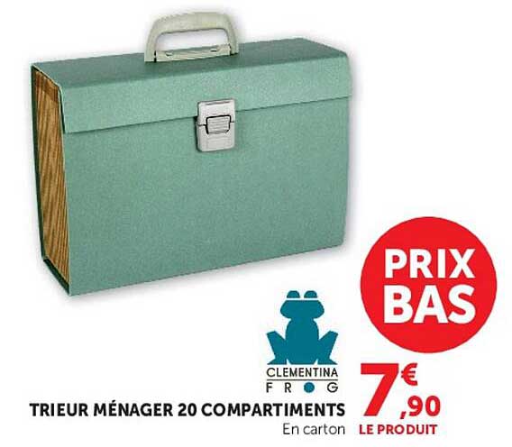TRIEUR MÉNAGER 20 COMPARTIMENTS