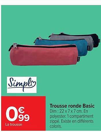 Trousse ronde Basic