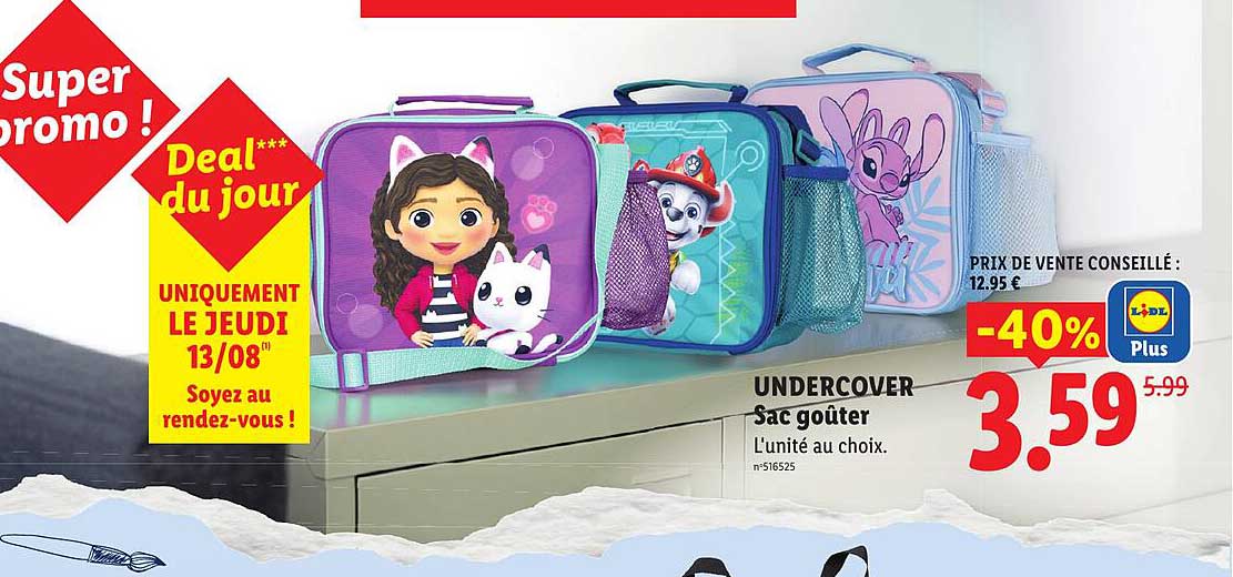 UNDERCOVER Sac goûter