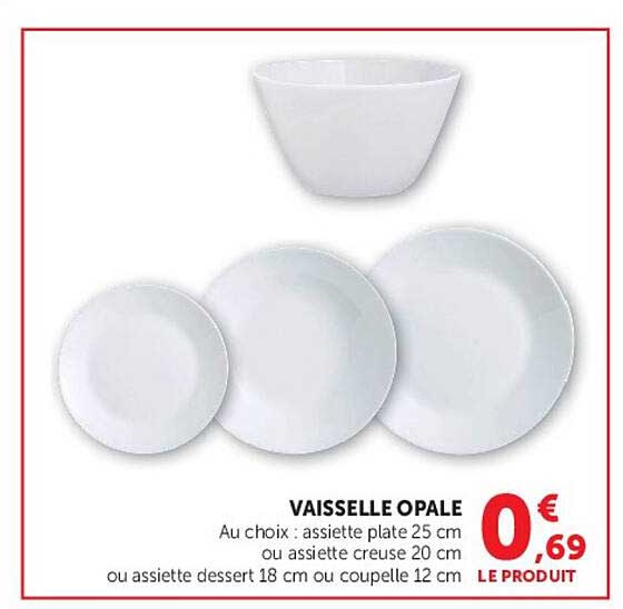 VAISSELLE OPALE