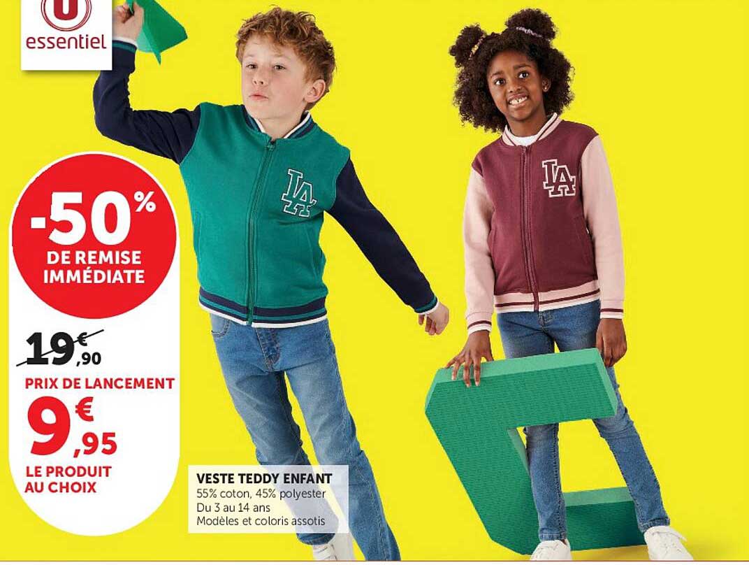 VESTE TEDDY ENFANT