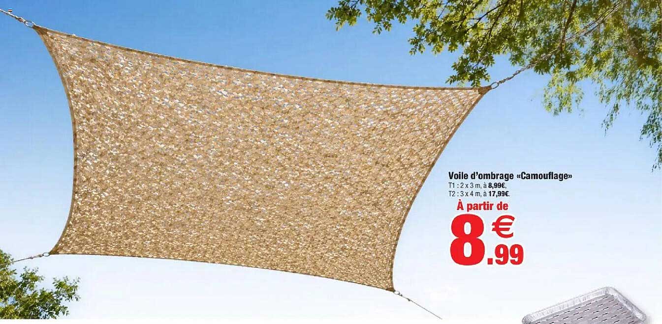 Voile d’ombrage «Camouflage»
