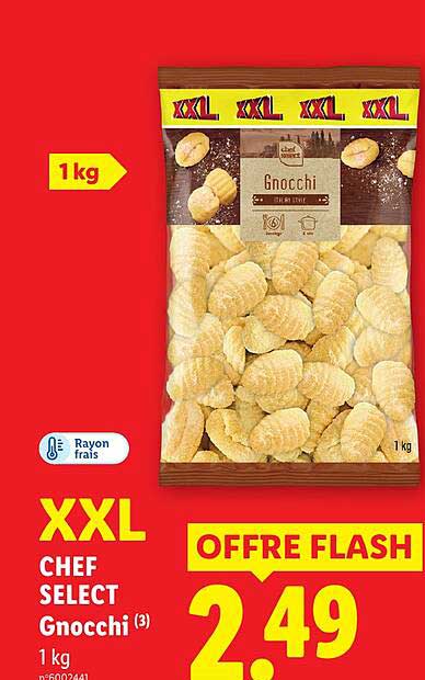 XXL CHEF SELECT Gnocchi 1 kg OFFRE FLASH