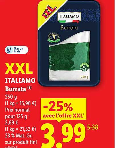 XXL ITALIAMO Burrata 250 g