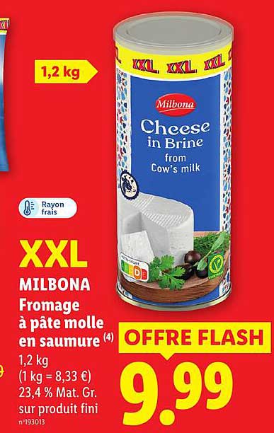 XXL MILBONA Fromage à pâte molle en saumure (4)