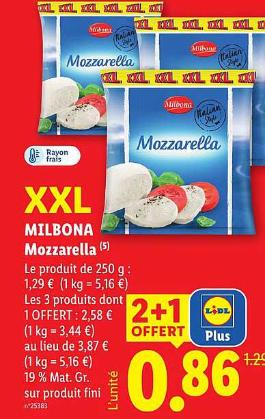 XXL MILBONA Mozzarella