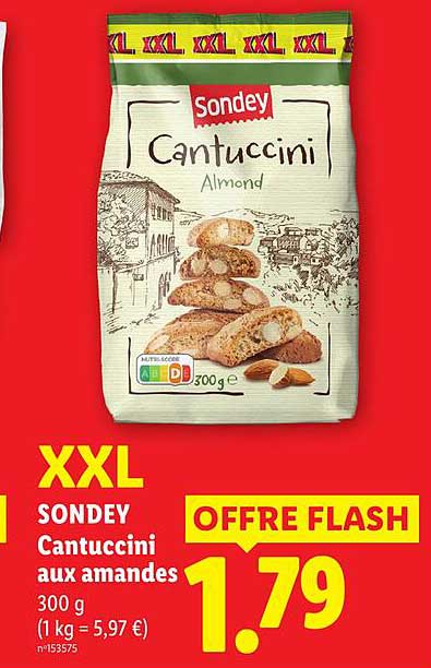 XXL SONDEY Cantuccini aux amandes 300 g