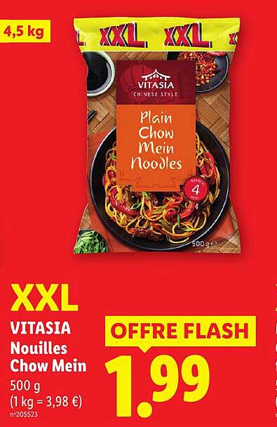 XXL VITASIA Nouilles Chow Mein 500 g