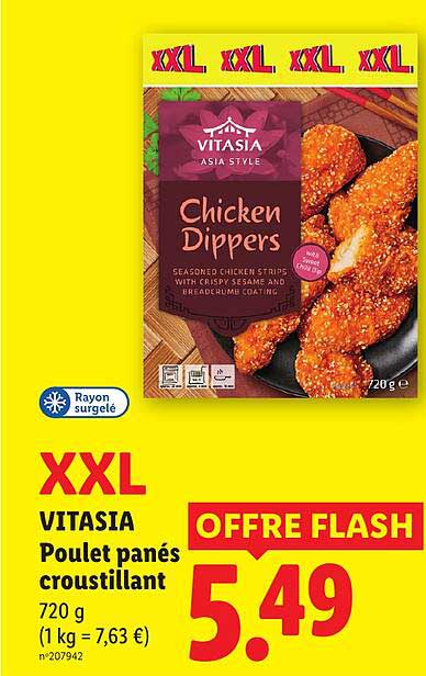 XXL VITASIA Poulet panés croustillant