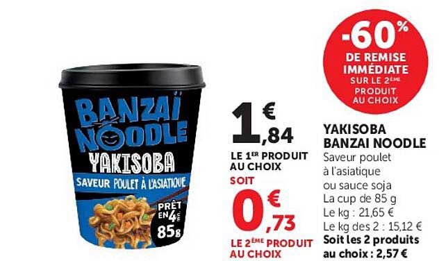 YAKISOBA BANZAI NOODLE