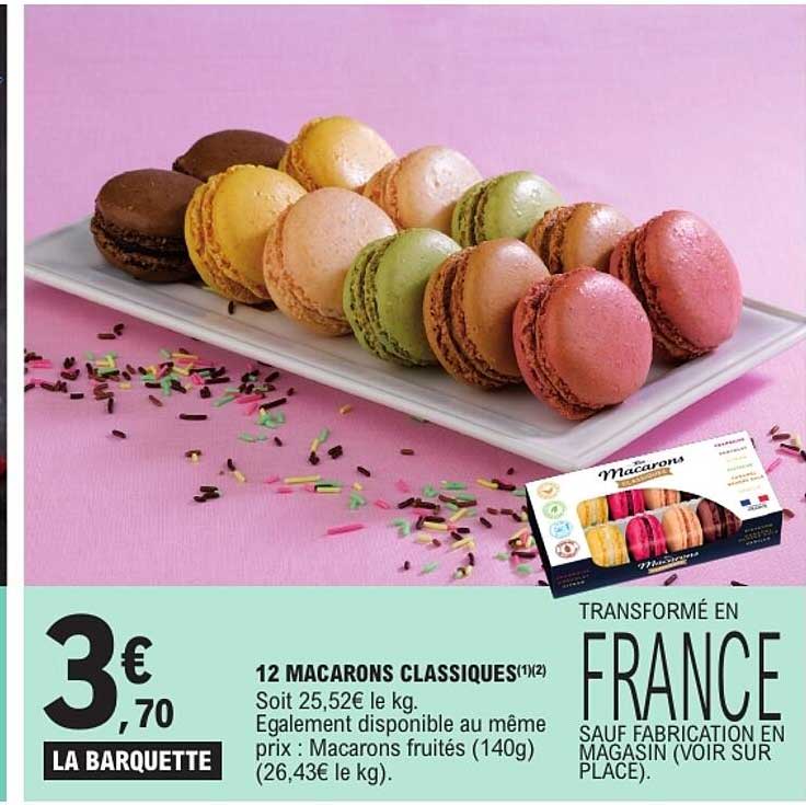 12 MACARONS CLASSIQUES(1)(2)
