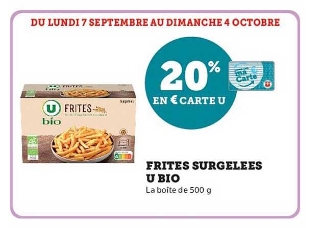 20% en € carte U
