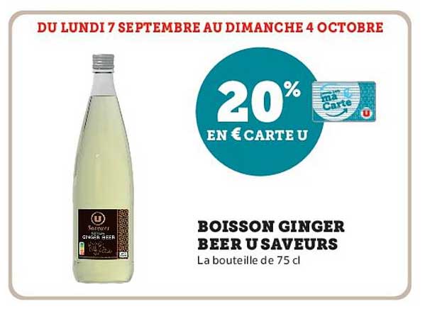 20% EN € CARTE U