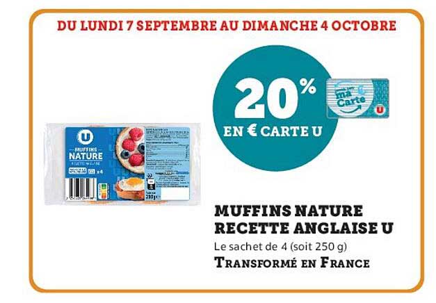 20% EN € CARTE U