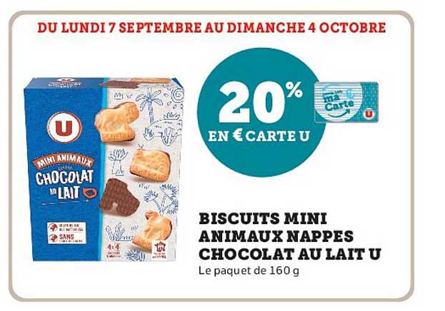 20% EN € CARTE U