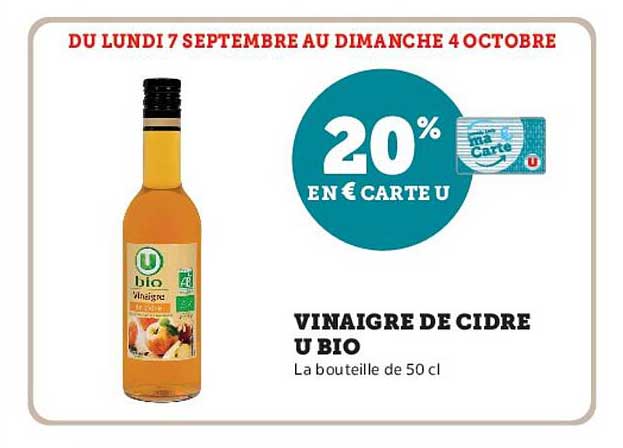 20% EN € CARTE U