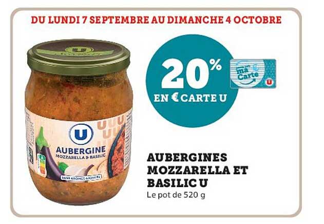 20% en € Carte U
